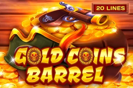 Gold Coins Barrel